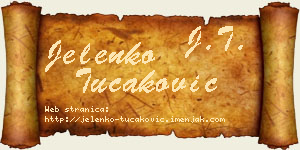 Jelenko Tucaković vizit kartica